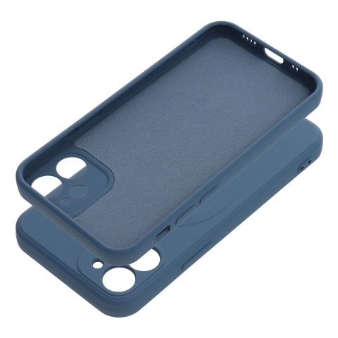 Etui SILICONE MAG COVER kompatybilny z MagSafe do iPhone 12 Mini niebieski