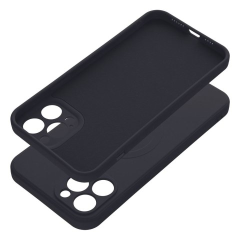Etui SILICONE MAG COVER kompatybilny z MagSafe do iPhone 12 Pro Max czarny