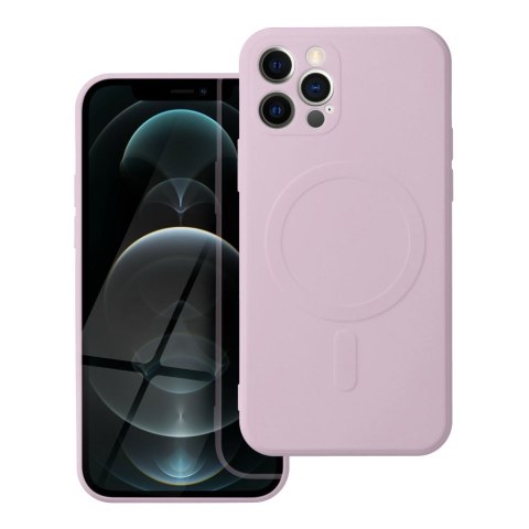 Etui SILICONE MAG COVER kompatybilny z MagSafe do iPhone 12 Pro różowy