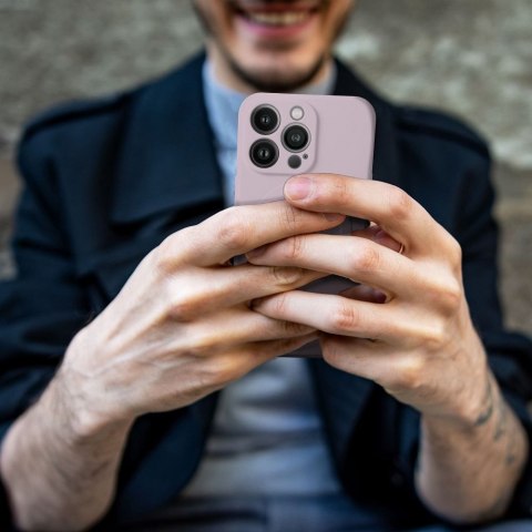 Etui SILICONE MAG COVER kompatybilny z MagSafe do iPhone 12 Pro różowy