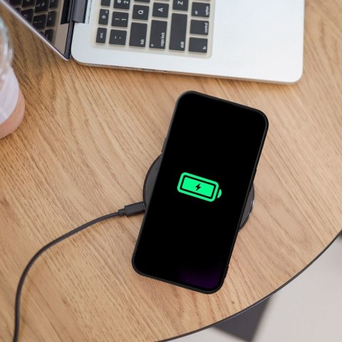 Futerał SILICONE MAG COVER kompatybilny z MagSafe do IPHONE 12 czarny
