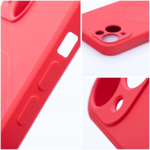Futerał SILICONE MAG COVER kompatybilny z MagSafe do IPHONE 12 czerwony