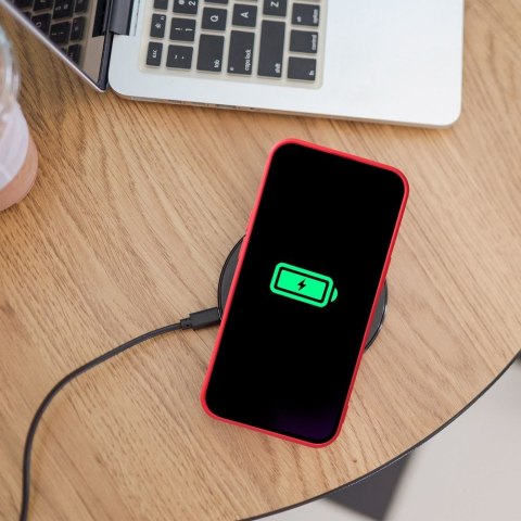 Futerał SILICONE MAG COVER kompatybilny z MagSafe do IPHONE 12 czerwony