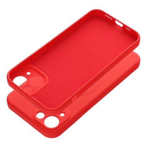 Etui SILICONE MAG COVER kompatybilny z MagSafe do iPhone 13 czerwony