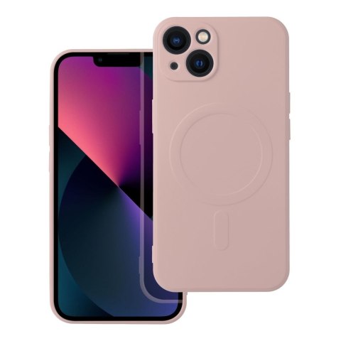 Etui SILICONE MAG COVER kompatybilny z MagSafe do iPhone 13 różowy