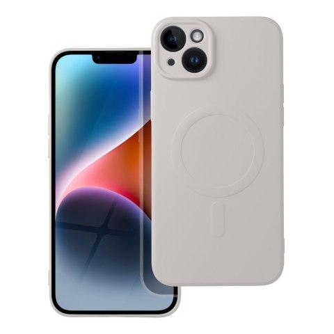 Etui SILICONE MAG COVER kompatybilny z MagSafe do iPhone 14 Plus biały