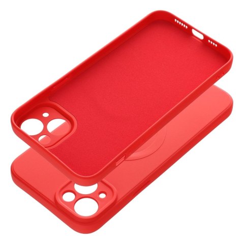 Etui SILICONE MAG COVER kompatybilny z MagSafe do iPhone 14 Plus czerwony