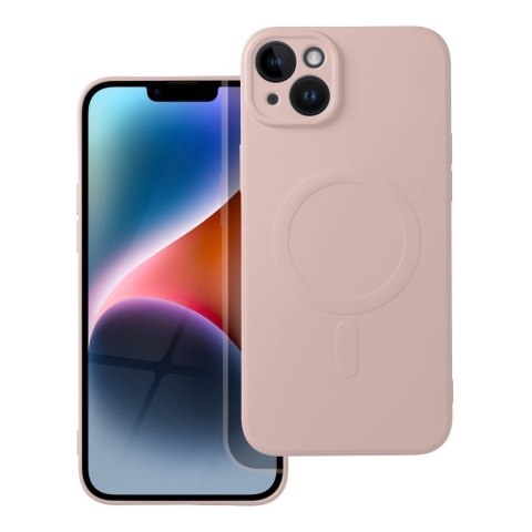 Etui SILICONE MAG COVER kompatybilny z MagSafe do iPhone 14 Plus różowy