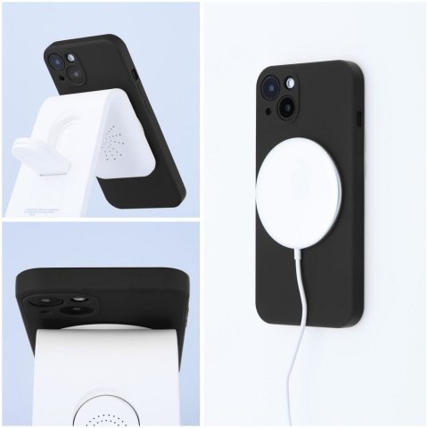 Etui SILICONE MAG COVER kompatybilny z MagSafe do iPhone 14 Pro czarny