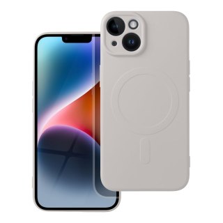 Etui SILICONE MAG COVER kompatybilny z MagSafe do iPhone 14 biały
