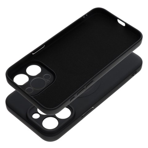 Etui SILICONE MAG COVER kompatybilny z MagSafe do iPhone 15 Pro Max czarny