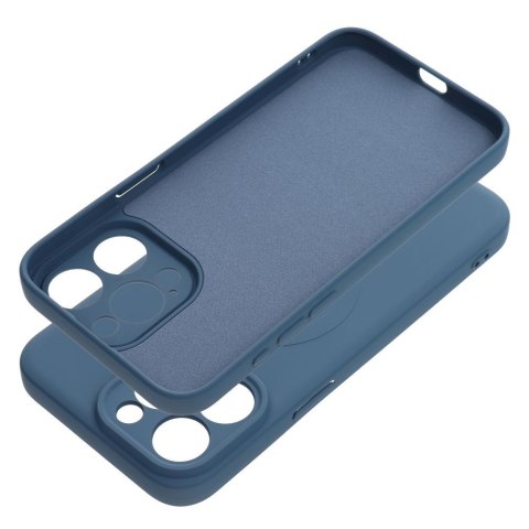 Etui SILICONE MAG COVER kompatybilny z MagSafe do iPhone 15 Pro Max niebieski