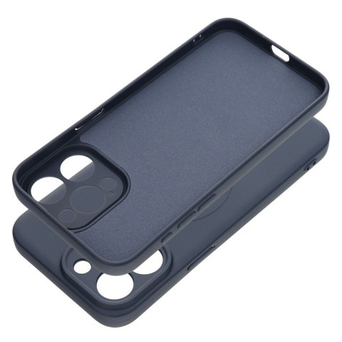 Etui SILICONE MAG COVER kompatybilny z MagSafe do iPhone 15 Pro Max tytanowy niebieski