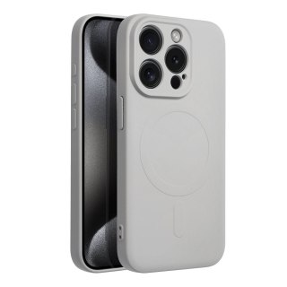 Etui SILICONE MAG COVER kompatybilny z MagSafe do iPhone 15 Pro tytanowy