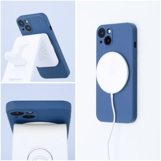 Etui SILICONE MAG COVER kompatybilny z MagSafe do iPhone 16 Pro niebieski