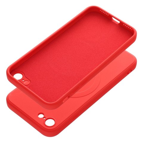 Etui SILICONE MAG COVER kompatybilny z MagSafe do iPhone 7 / 8 / SE 2020 / SE 2022 czerwony