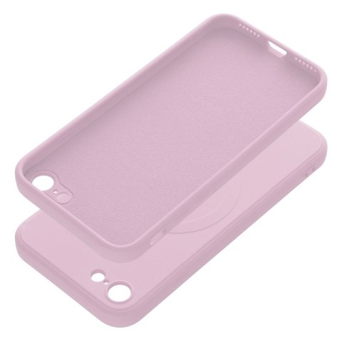 Etui SILICONE MAG COVER kompatybilny z MagSafe do iPhone 7 / 8 / SE 2020 / SE 2022 różowy