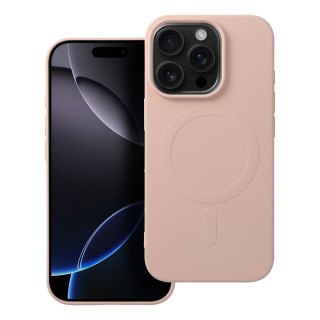 Etui SILICONE MAG COVER (big hole) kompatybilny z MagSafe do iPhone 16 Pro różowy