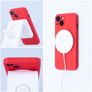 Etui SILICONE MAG COVER kompatybilny z MagSafe do iPhone 16 Pro czerwony
