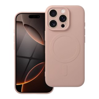 Etui SILICONE MAG COVER kompatybilny z MagSafe do iPhone 16 Pro różowy