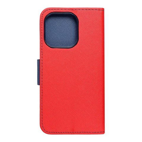 Etui FANCY Book do iPhone 14 Pro czerwono granatowy
