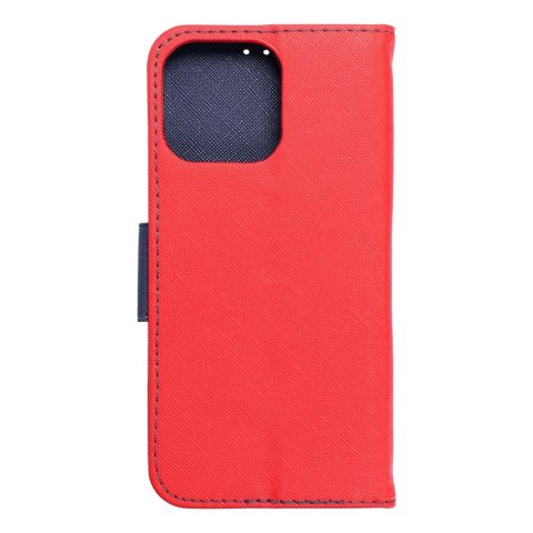 Etui FANCY Book do iPhone 15 Pro Max czerwono granatowy