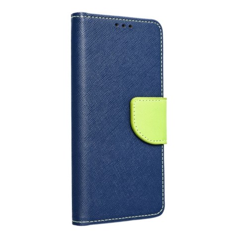 Etui FANCY Book do iPhone 15 Pro Max granatowo limonkowy