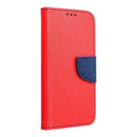 Etui FANCY Book do iPhone 15 czerwono granatowy