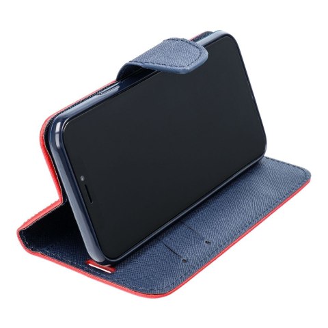 Etui FANCY Book do iPhone 15 czerwono granatowy