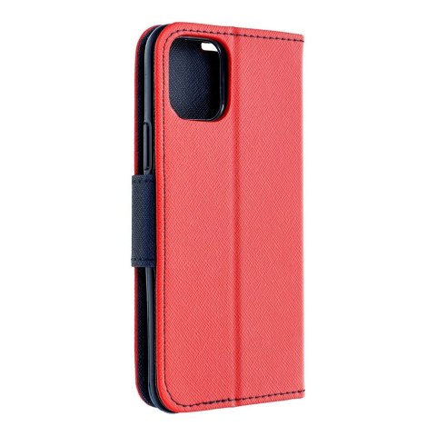 Etui FANCY Book do iPhone 15 czerwono granatowy