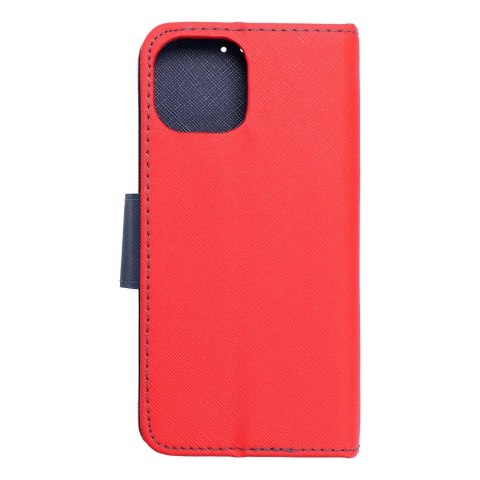 Etui FANCY Book do iPhone 15 czerwono granatowy