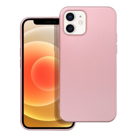Futerał METALLIC do IPHONE 12 / 12 Pro różowy