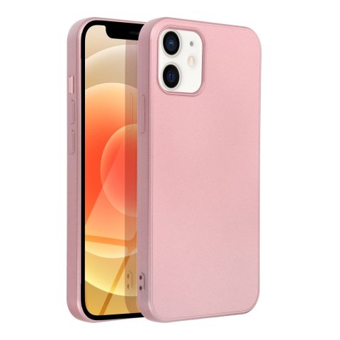 Futerał METALLIC do IPHONE 12 / 12 Pro różowy