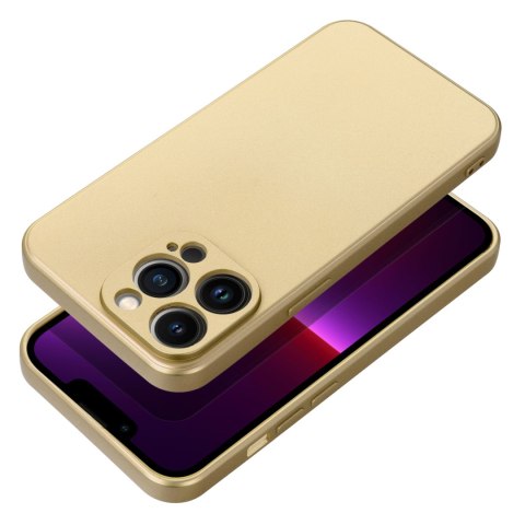Etui METALLIC do iPhone 14 Pro złoty