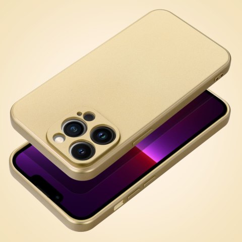 Etui METALLIC do iPhone 14 Pro złoty