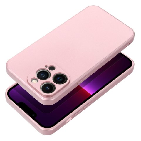 Etui METALLIC do iPhone 14 różowy