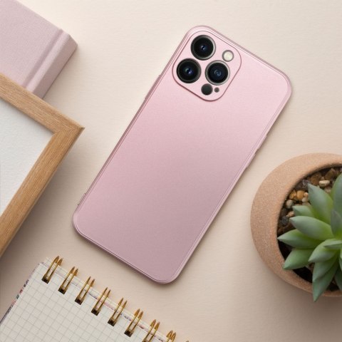 Etui METALLIC do iPhone 14 różowy