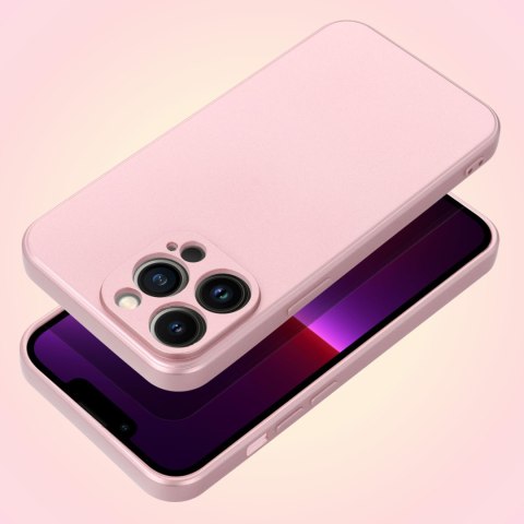 Etui METALLIC do iPhone 14 różowy