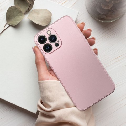 Etui METALLIC do iPhone 14 różowy