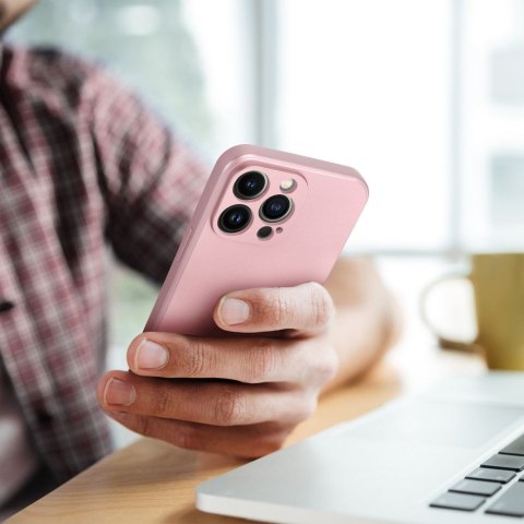 Etui METALLIC do iPhone 14 różowy