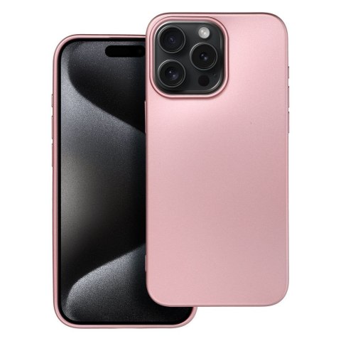 Etui METALLIC do iPhone 15 Pro Max różowy