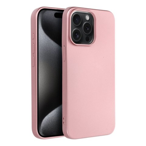 Etui METALLIC do iPhone 15 Pro Max różowy