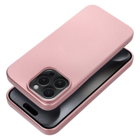 Etui METALLIC do iPhone 15 Pro Max różowy