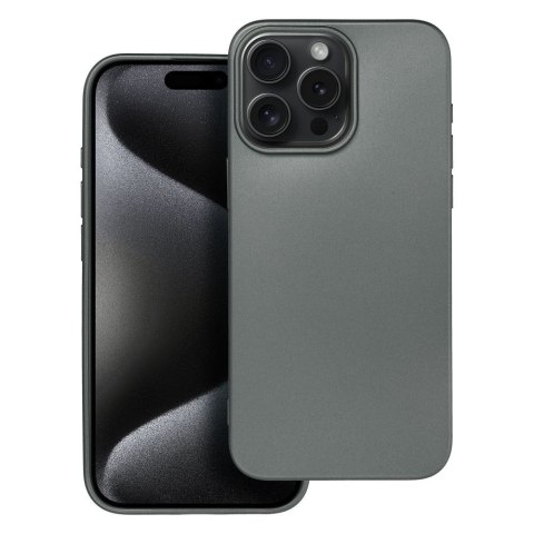 Etui METALLIC do iPhone 15 Pro Max szary