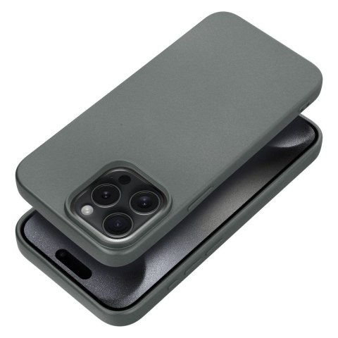 Etui METALLIC do iPhone 15 Pro Max szary