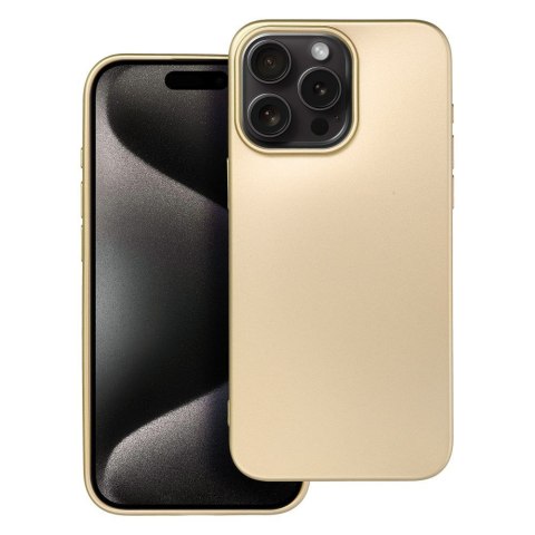 Etui METALLIC do iPhone 15 Pro Max złoty