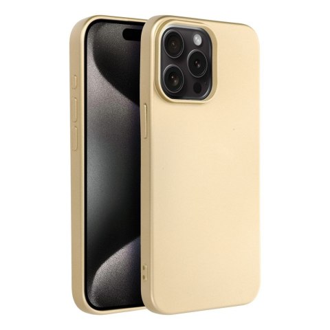 Etui METALLIC do iPhone 15 Pro Max złoty