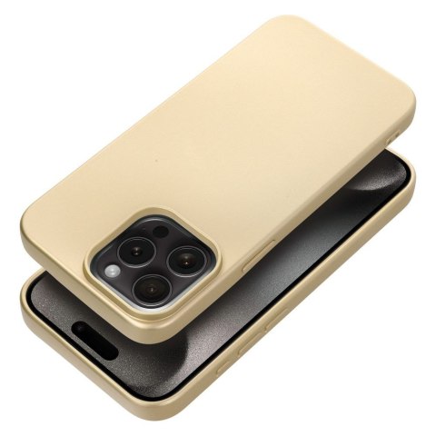 Etui METALLIC do iPhone 15 Pro Max złoty