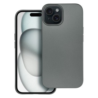 Etui METALLIC do iPhone 15 szary