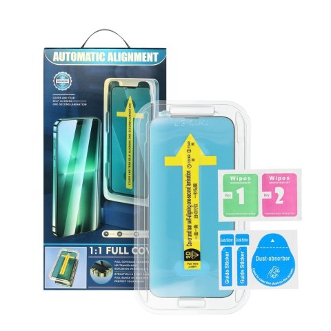 5D Full Glue Tempered Glass - do iPhone 14 Pro czarny + aplikator